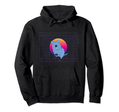 Animal Vaporwave Aesthetic 80S Art Hoodie - Aesthetic Graphic for Adults - T-Shirt, Sweatshirt, Hoodie