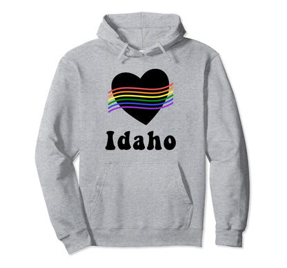Idaho Groovy Gay Pride Rainbow Lgbtq And Hoodie - Graphic Print Men Women - T-Shirt, Sweatshirt, Hoodie