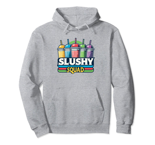 Slushy Squad Rainbow Line Up Hoodie - Fun Novelty Design Men Women - T-Shirt, Sweatshirt, Hoodie