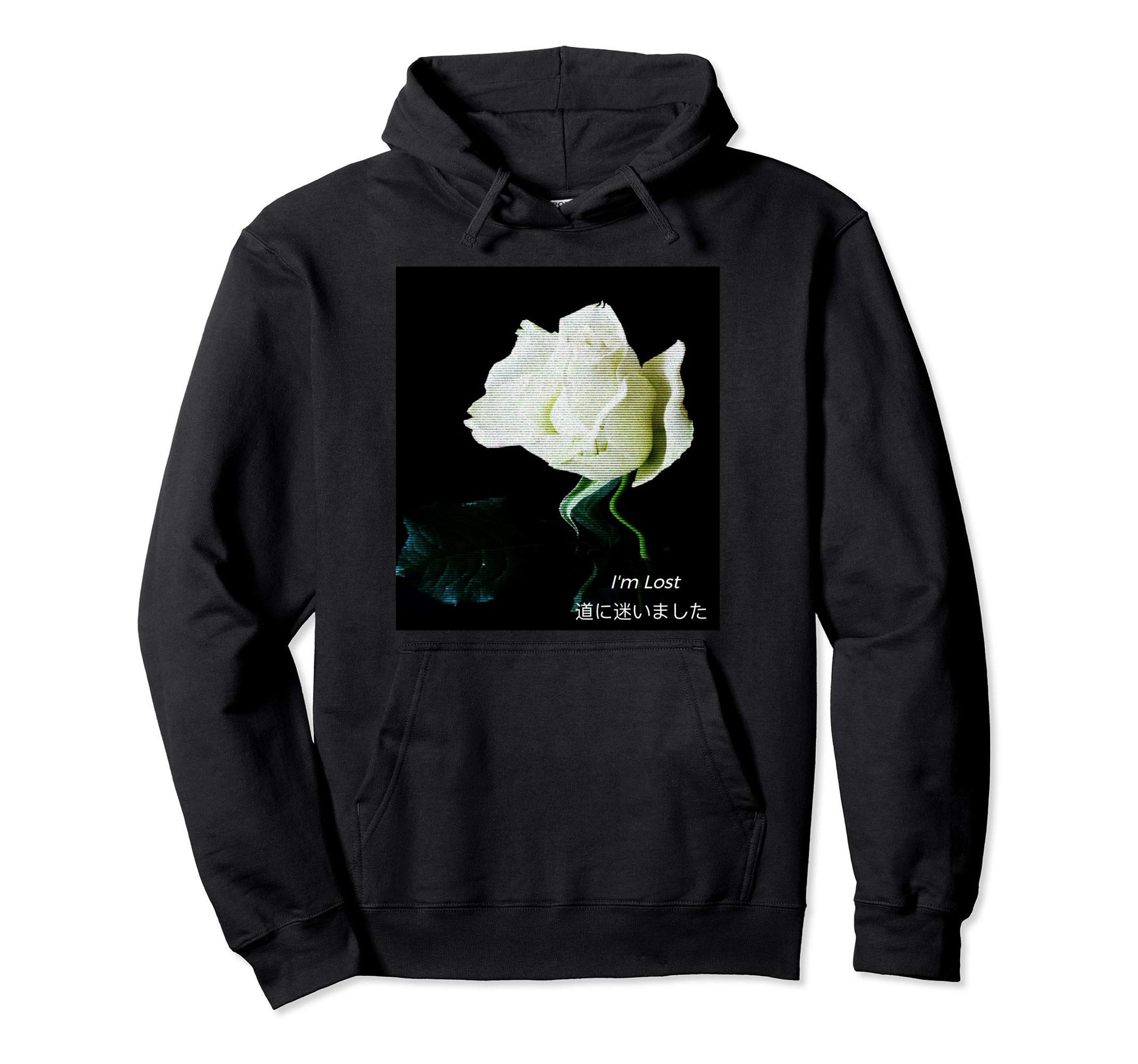 Im Lost Roses Vaporwave 80S Aesthetics Hoodie - Unique Graphic Men Women - T-Shirt, Sweatshirt, Hoodie