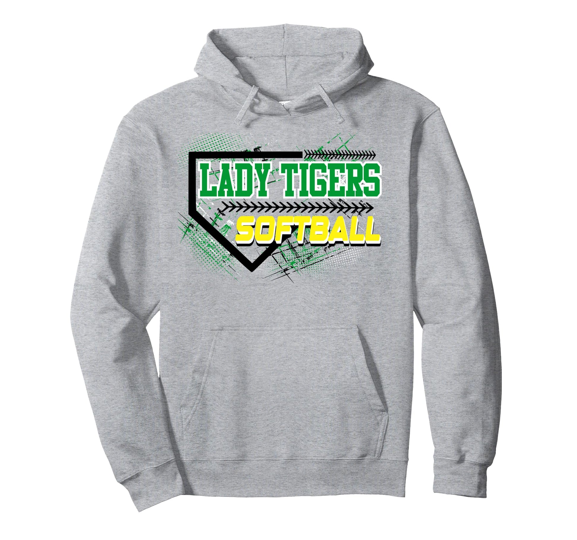Lady Tigers Softball Mom Game Day Hoodie - Streetwear Style for Adults - T-Shirt, Sweatshirt, Hoodie