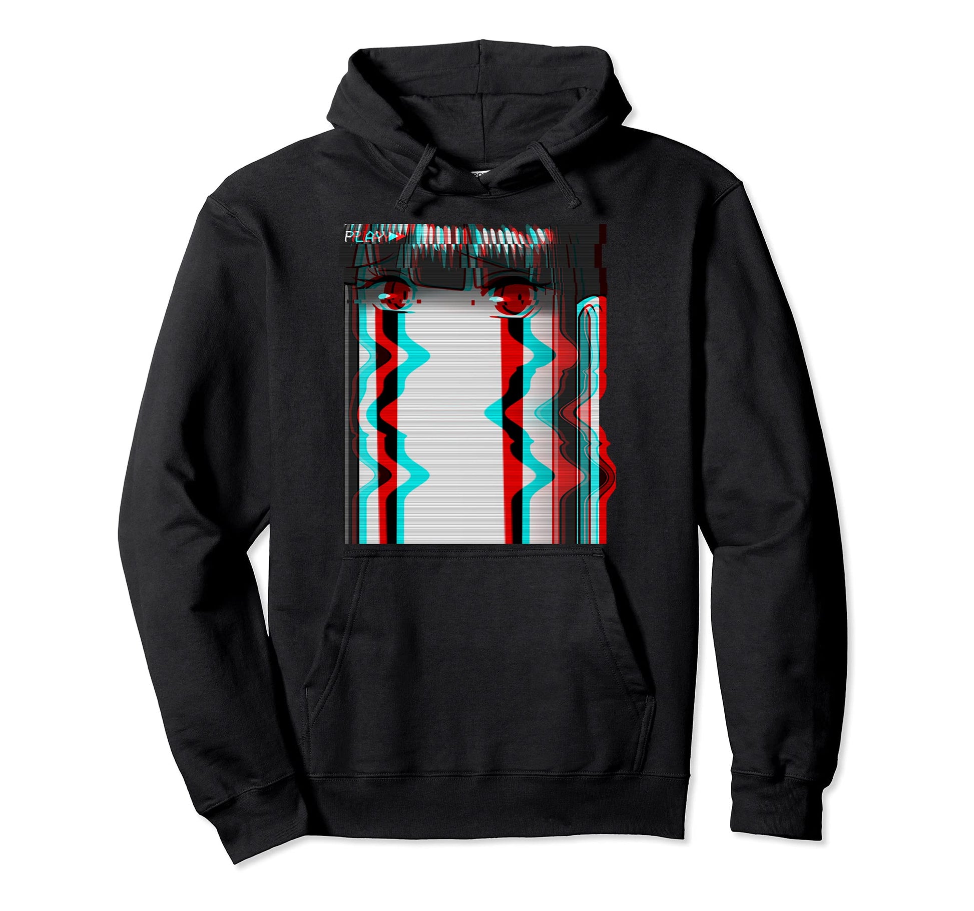 Sad Anime Eboy Egirl Otaku Harajuku Hoodie - Custom Art Print for Adults - T-Shirt, Sweatshirt, Hoodie