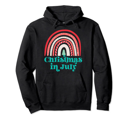 July Boho Rainbow Summer Teacher Family Hoodie - Streetwear Style Unisex - T-Shirt, Sweatshirt, Hoodie
