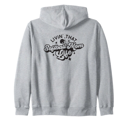 Living That Softball Mom Life Game Day T-Shirt - Unique Graphic Men Women - T-Shirt, Sweatshirt, Hoodie
