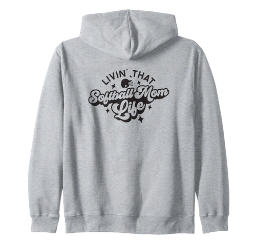 Living That Softball Mom Life Game Day T-Shirt - Unique Graphic Men Women - T-Shirt, Sweatshirt, Hoodie
