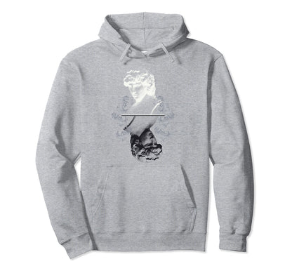 Vaporwave Aesthetic 80S 90S Statue Hoodie - Casual Everyday Wear Men Women - T-Shirt, Sweatshirt, Hoodie