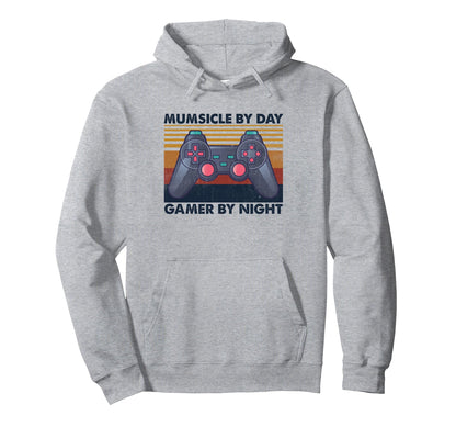 Mumsicle Day Gamer Night Funny Gaming Moms Hoodie - Novelty Apparel Unisex - T-Shirt, Sweatshirt, Hoodie