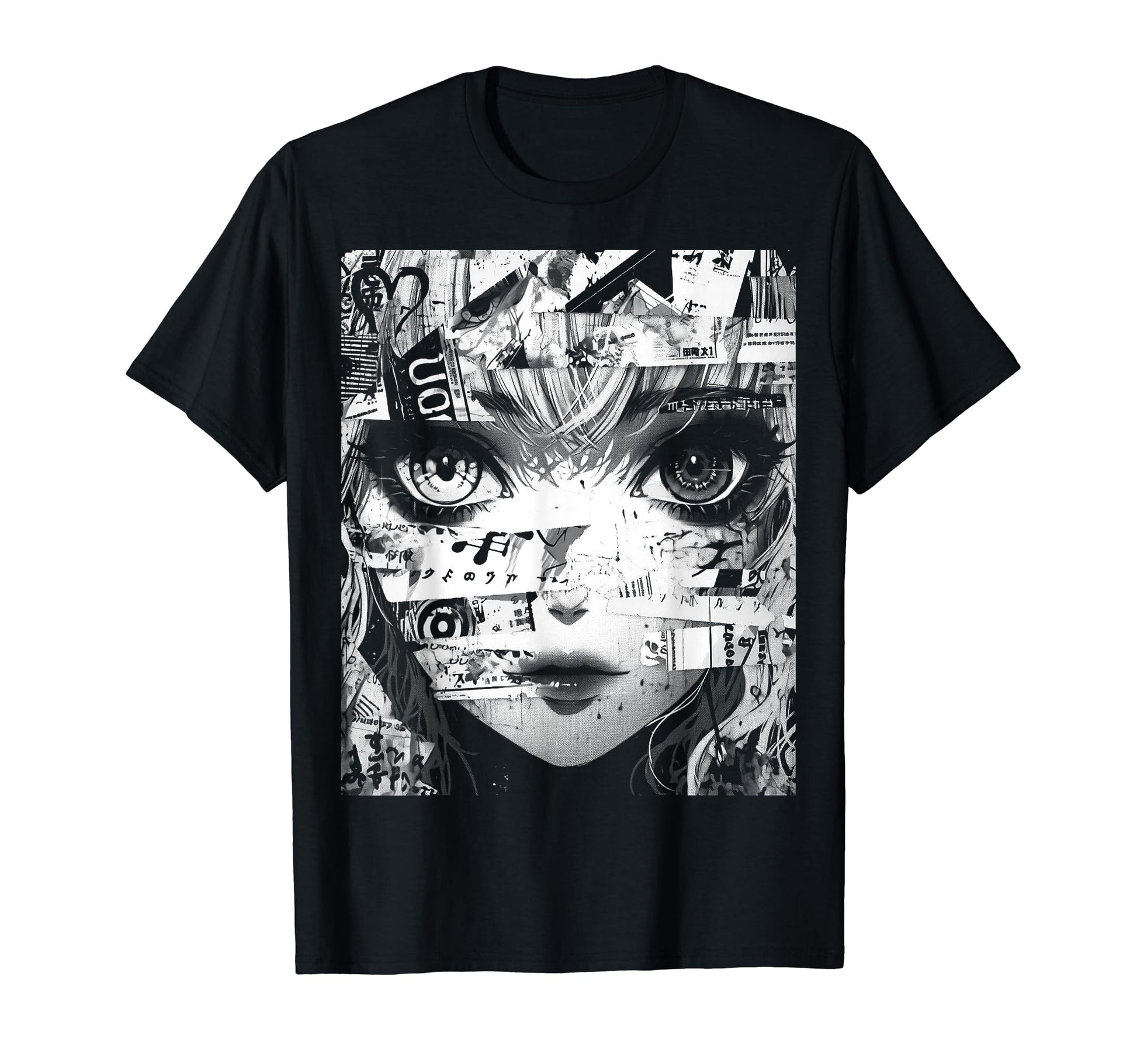 80S 90S Anime Manga Kawaii Grunge T-Shirt - Custom Art Print Men Women - T-Shirt, Sweatshirt, Hoodie