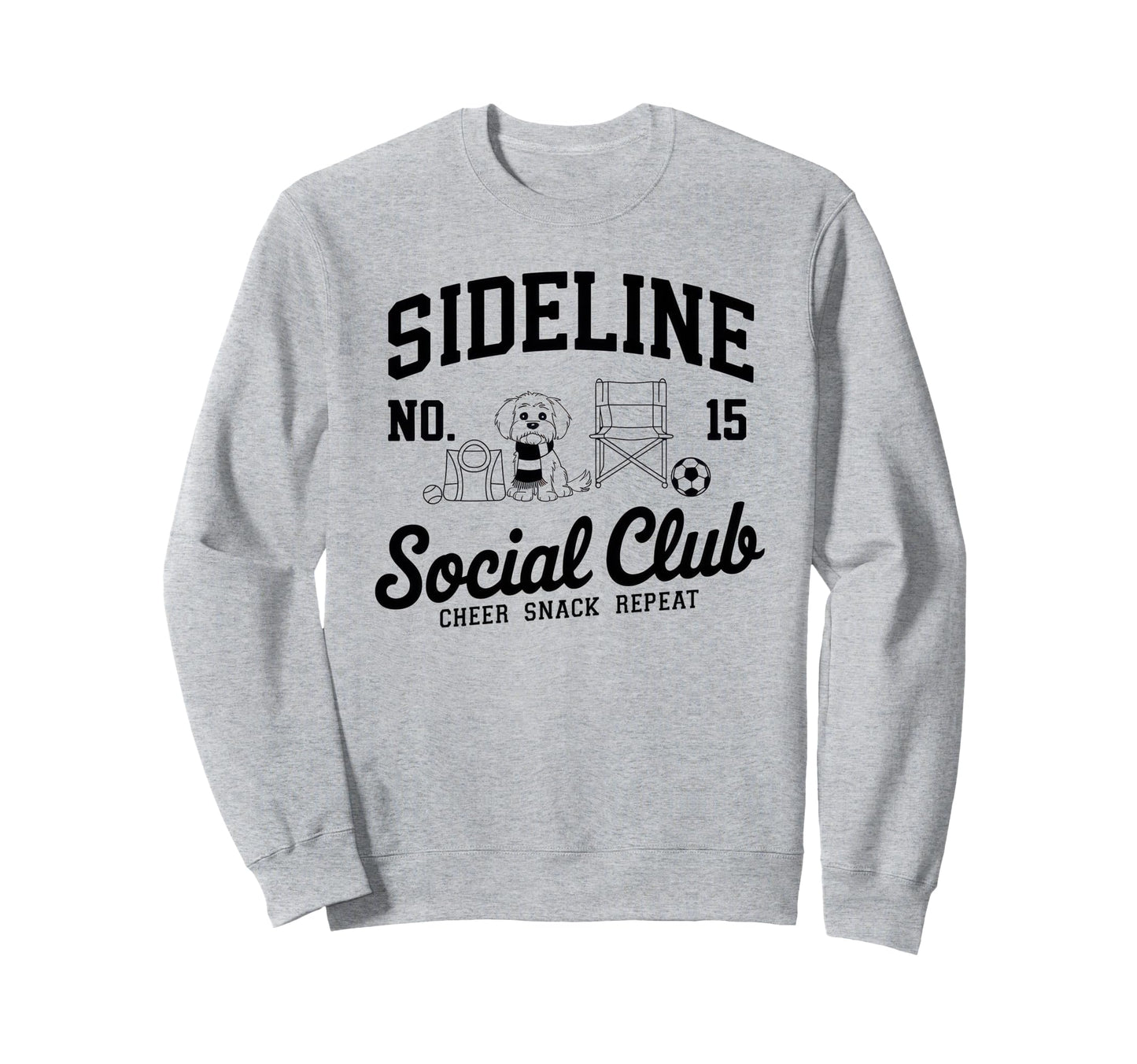 Sideline Social Club Soccer Mom Game Sweatshirt - Graphic Print for Adults - T-Shirt, Sweatshirt, Hoodie