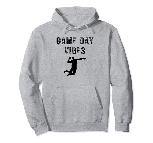 Volleyball Game Day Vibes Mom And Dad Hoodie - Trendy Graphic for Adults - T-Shirt, Sweatshirt, Hoodie