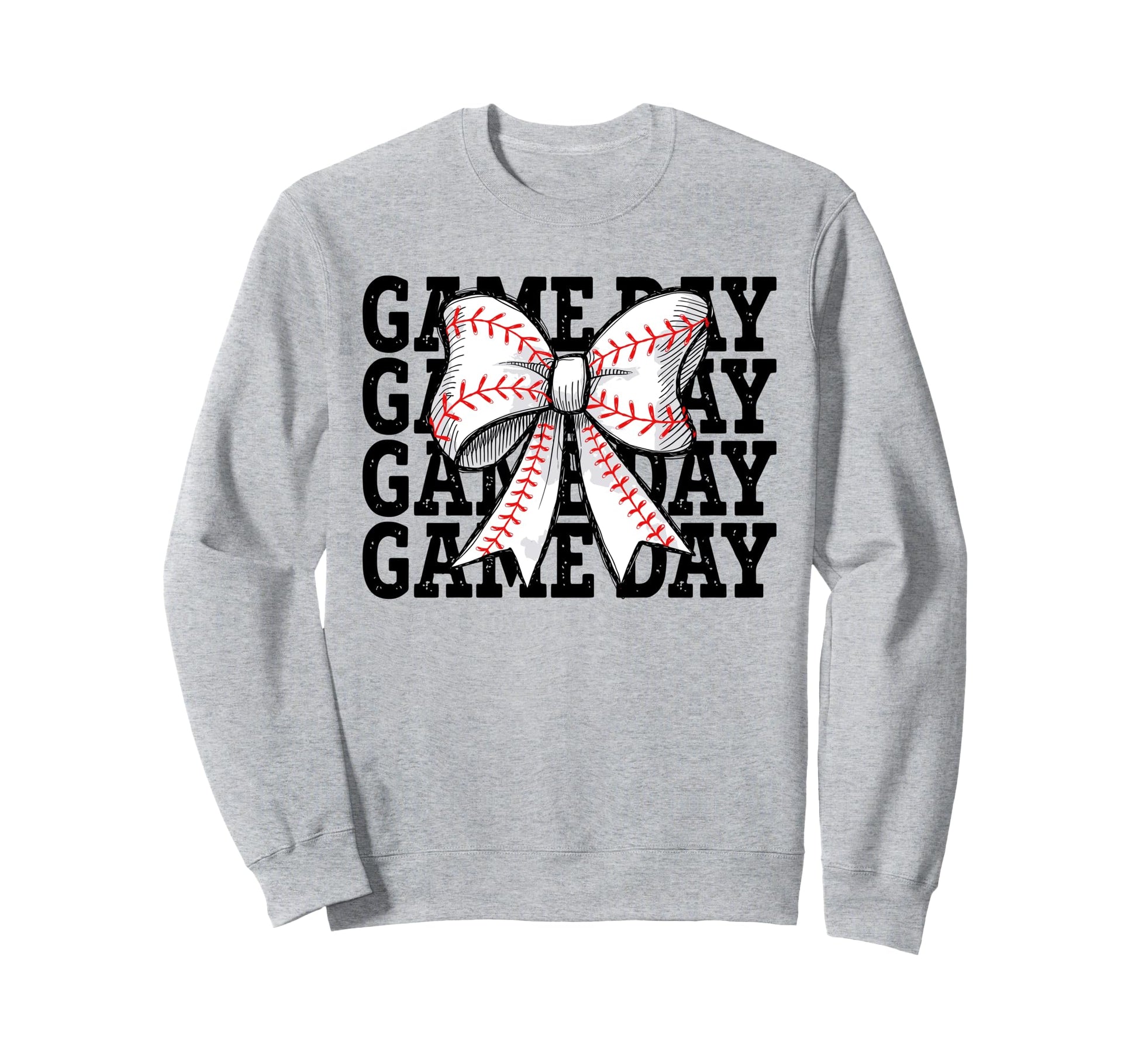 Baseball Game Day Coquette Bow Sweatshirt - Aesthetic Graphic Unisex - T-Shirt, Sweatshirt, Hoodie