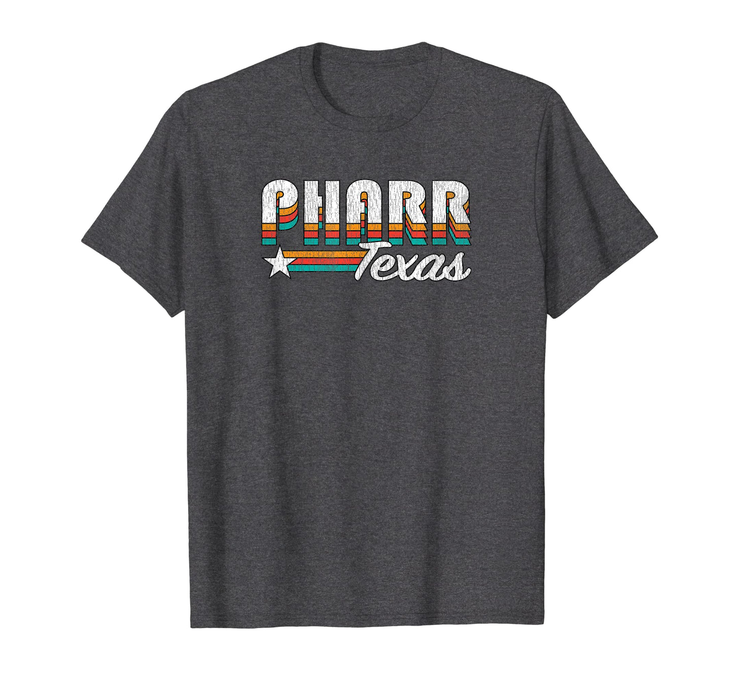 Pharr Tx Pharr Texas Rainbow T-Shirt - Novelty Apparel for Adults - T-Shirt, Sweatshirt, Hoodie