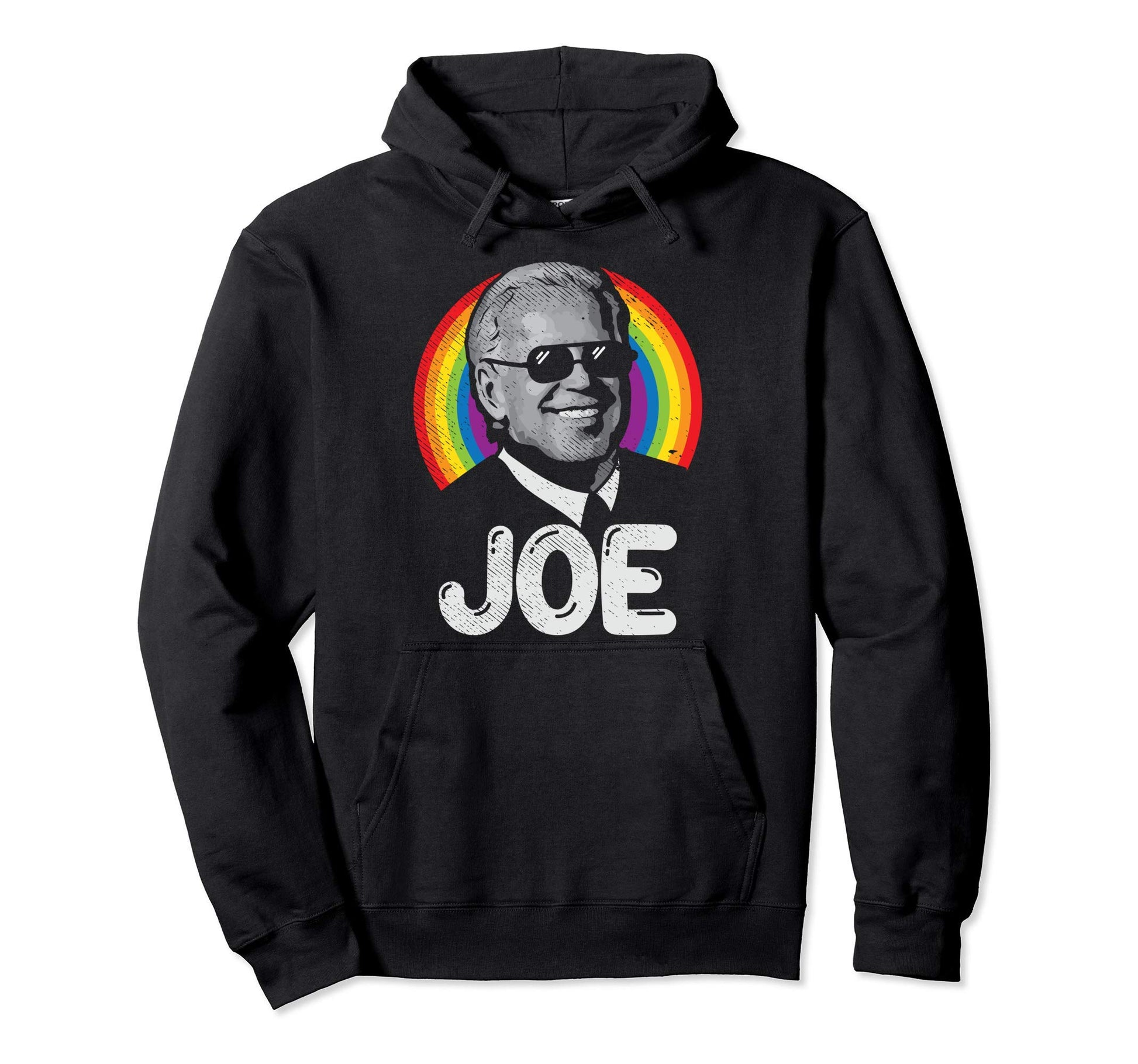 Joe Biden 2020 Sunglasses Rainbow Hoodie - Custom Art Print for Adults - T-Shirt, Sweatshirt, Hoodie