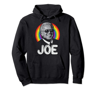 Joe Biden 2020 Sunglasses Rainbow Hoodie - Custom Art Print for Adults - T-Shirt, Sweatshirt, Hoodie