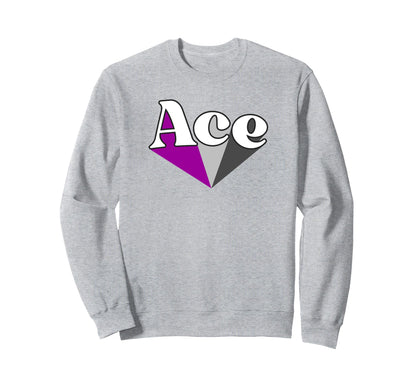 Ace Pride Asexual Rainbow Ally Lgbt Sweatshirt - Trendy Graphic Unisex - T-Shirt, Sweatshirt, Hoodie