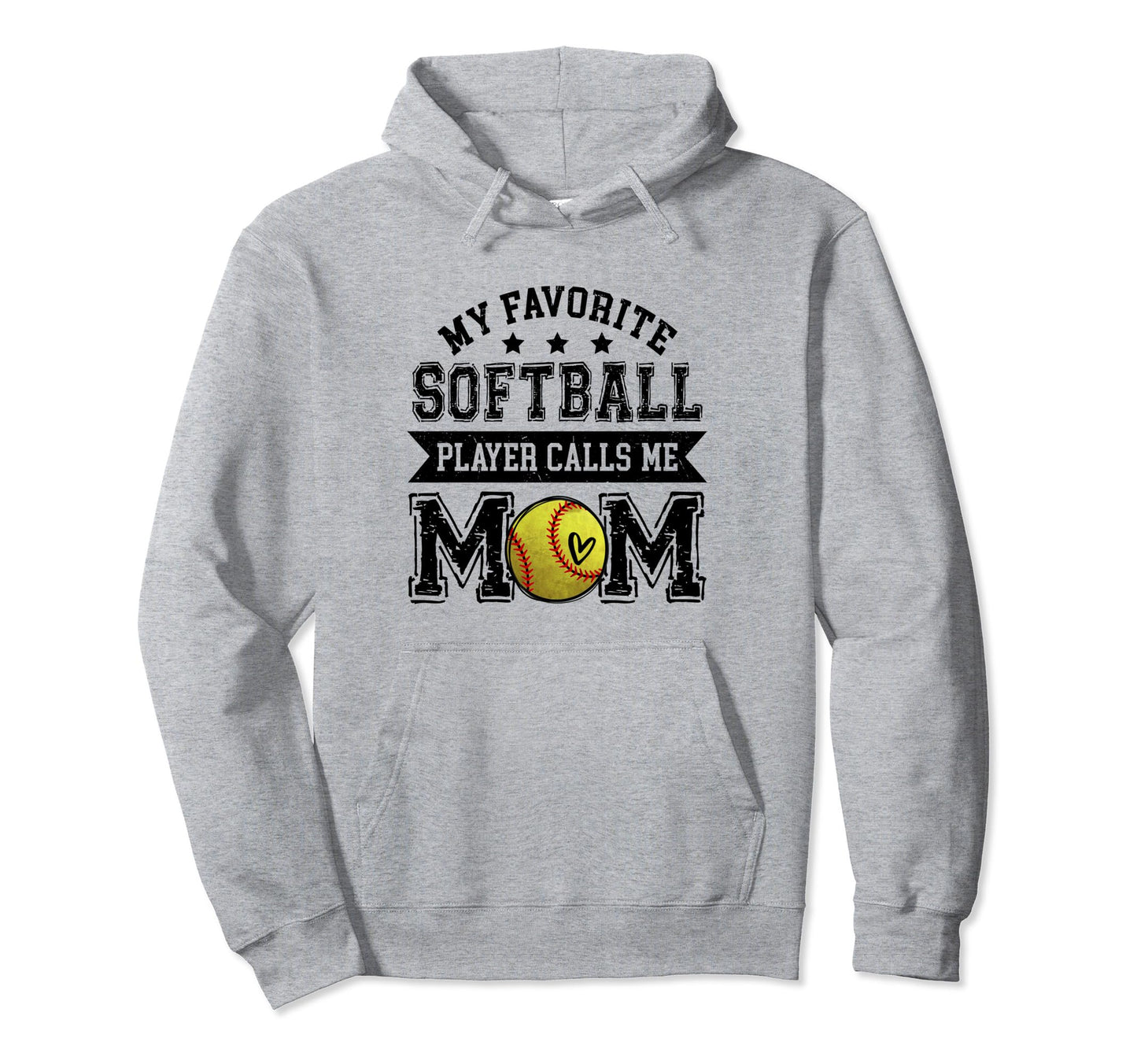 Softball Mom My Favorite Softball Hoodie - Streetwear Style for Adults - T-Shirt, Sweatshirt, Hoodie