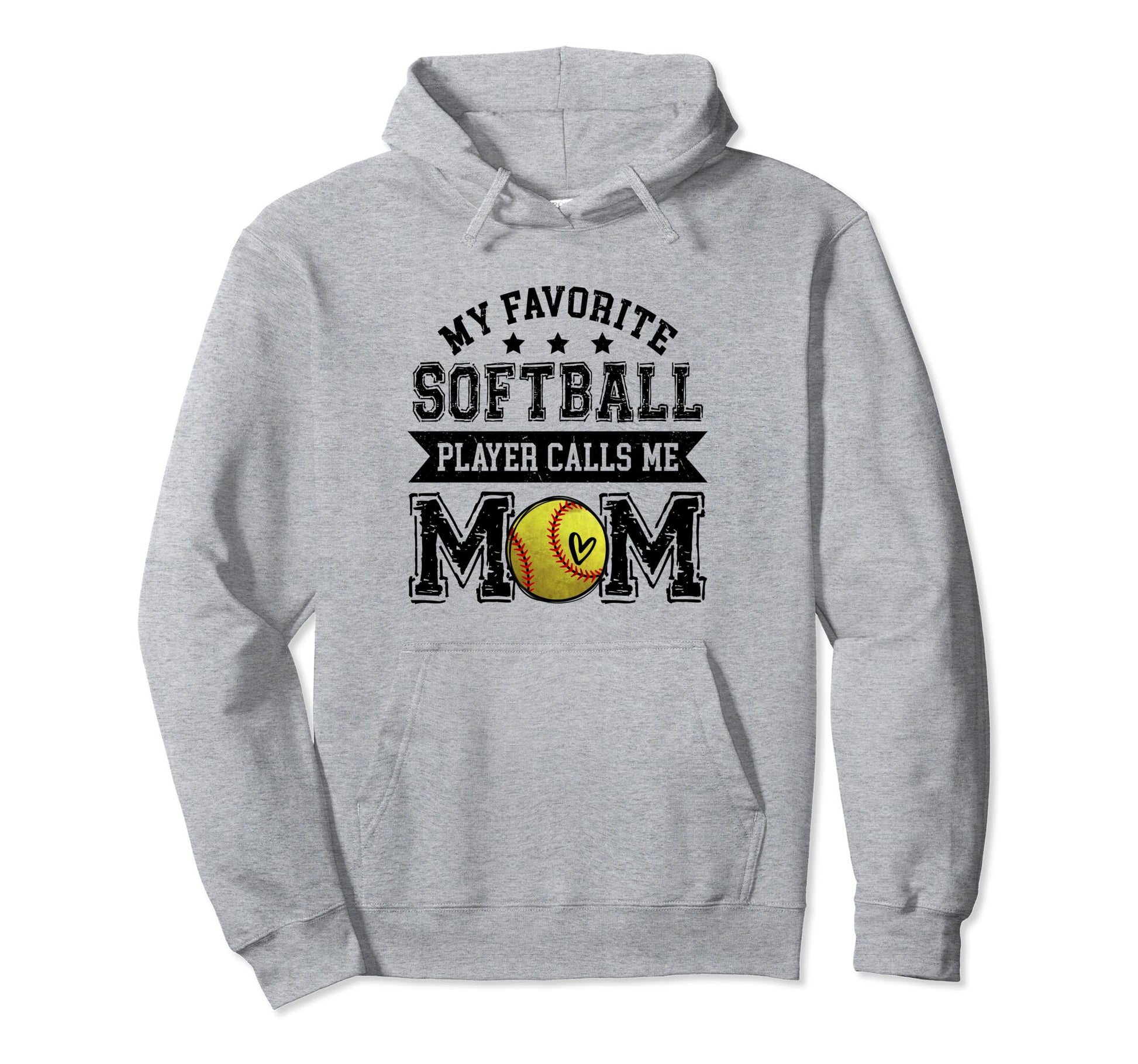 Softball Mom My Favorite Softball Hoodie - Streetwear Style for Adults - T-Shirt, Sweatshirt, Hoodie