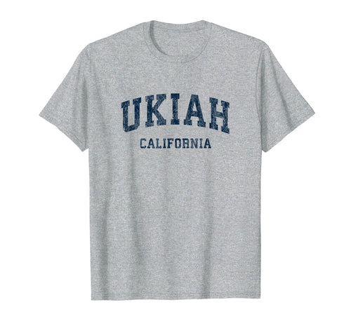 Ukiah California Ca Varsity Sports T-Shirt - Custom Art Print for Adults - T-Shirt, Sweatshirt, Hoodie