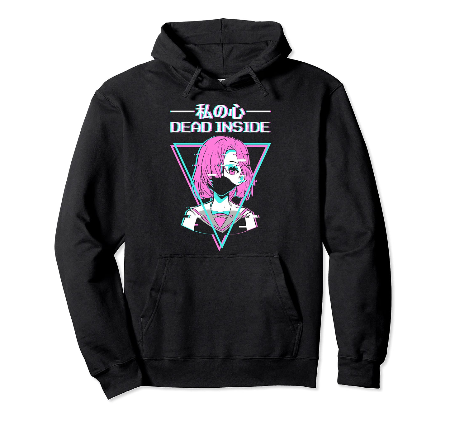 Dead Inside Japanese Vaporwave Aesthetic Hoodie - Trendy Graphic Unisex - T-Shirt, Sweatshirt, Hoodie