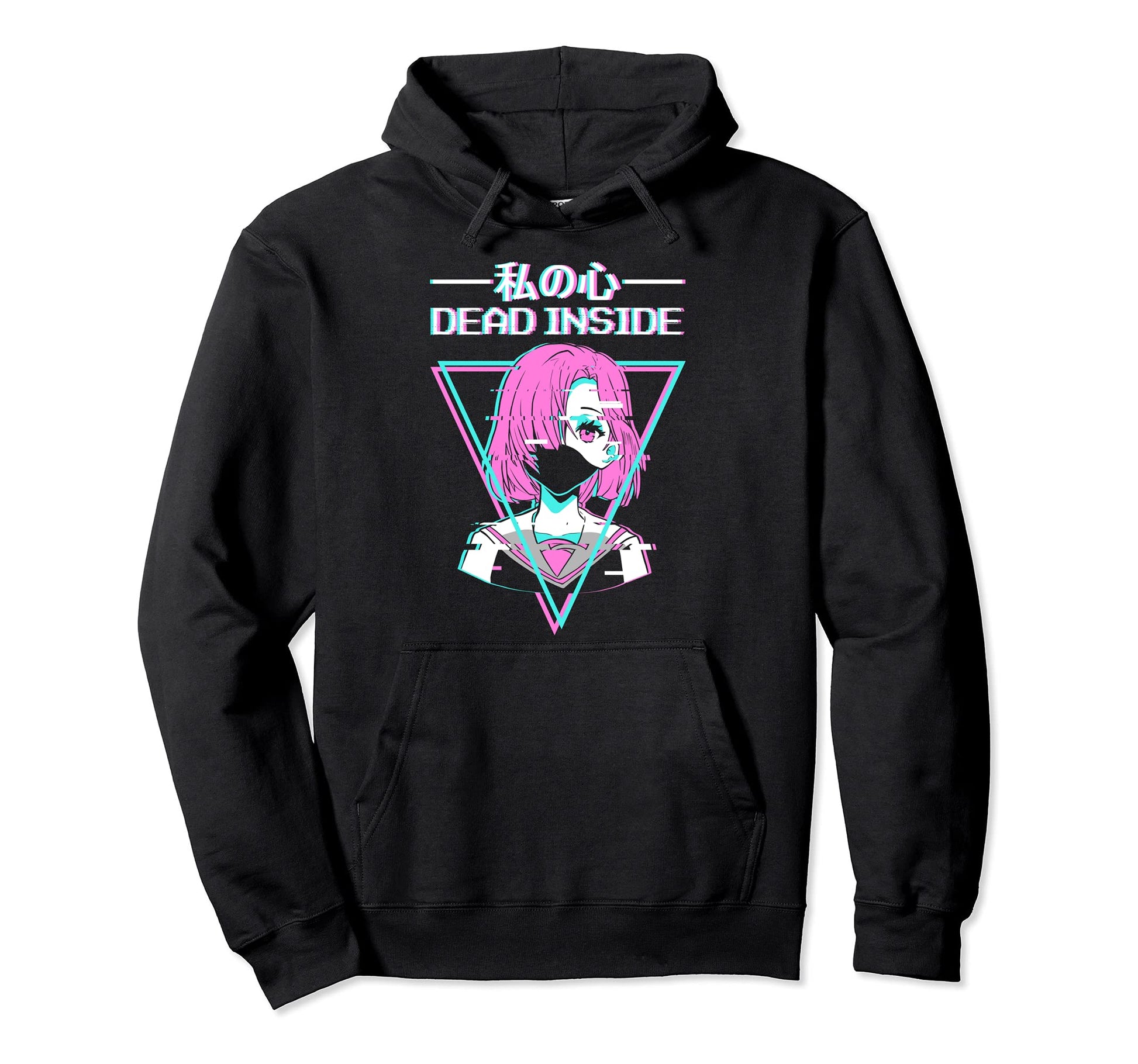 Dead Inside Japanese Vaporwave Aesthetic Hoodie - Trendy Graphic Unisex - T-Shirt, Sweatshirt, Hoodie