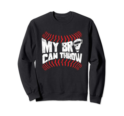 Brother Sister Funny Baseball Catcher Sweatshirt - Trendy Graphic Men Women - T-Shirt, Sweatshirt, Hoodie