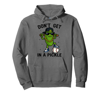 Baseball Dont Get Pickle Funny Pickle Hoodie - Custom Art Print Unisex - T-Shirt, Sweatshirt, Hoodie