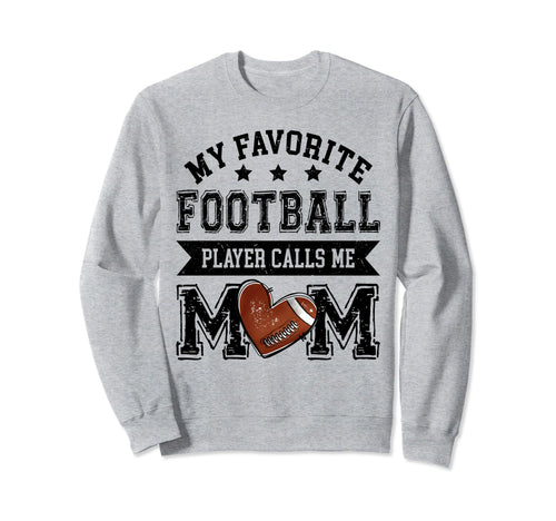 Football Mom My Favorite Football Sweatshirt - Minimalist Print Unisex - T-Shirt, Sweatshirt, Hoodie