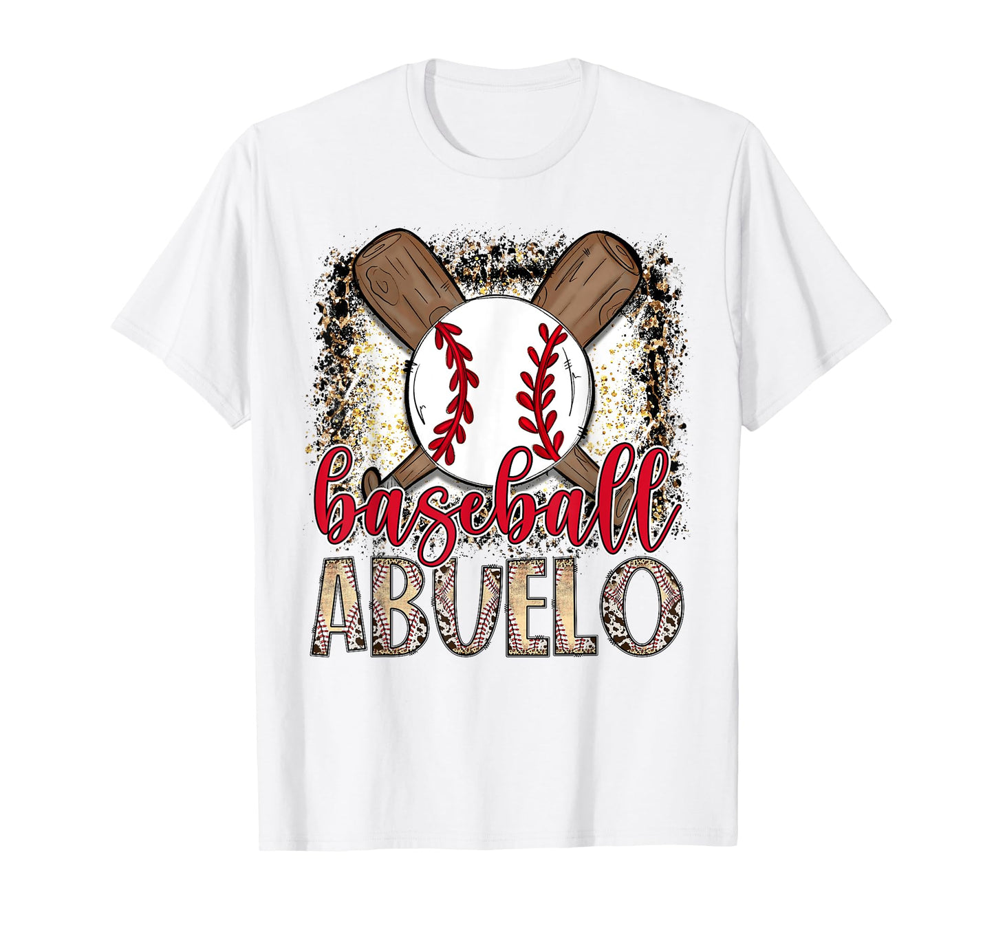 Baseball Abuelo Leopard Proud Ball T-Shirt - Minimalist Print Men Women - T-Shirt, Sweatshirt, Hoodie
