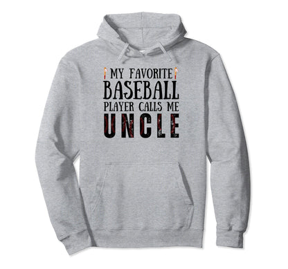 My Favorite Baseball Player Calls Me Hoodie - Minimalist Print Unisex - T-Shirt, Sweatshirt, Hoodie