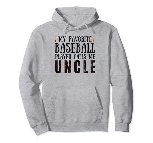 My Favorite Baseball Player Calls Me Hoodie - Minimalist Print Unisex - T-Shirt, Sweatshirt, Hoodie