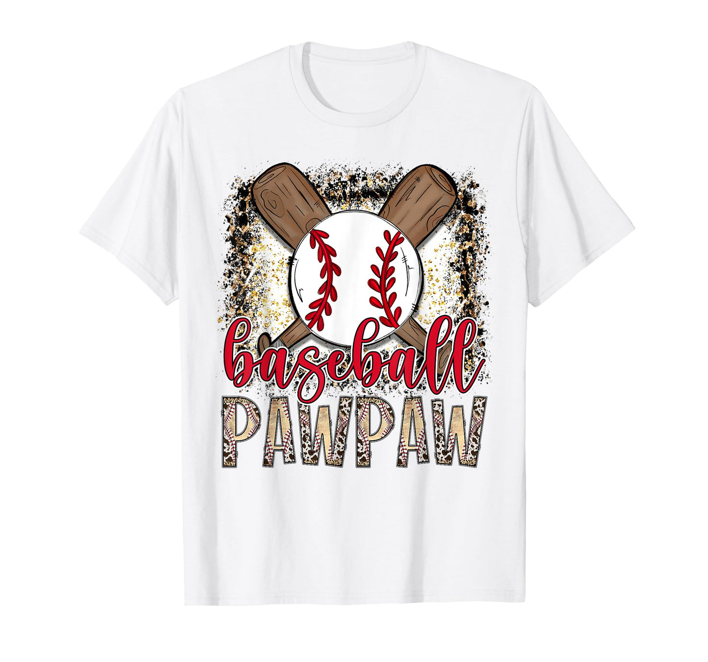 Baseball Pawpaw Leopard Proud Ball T-Shirt - Custom Art Print Men Women - T-Shirt, Sweatshirt, Hoodie