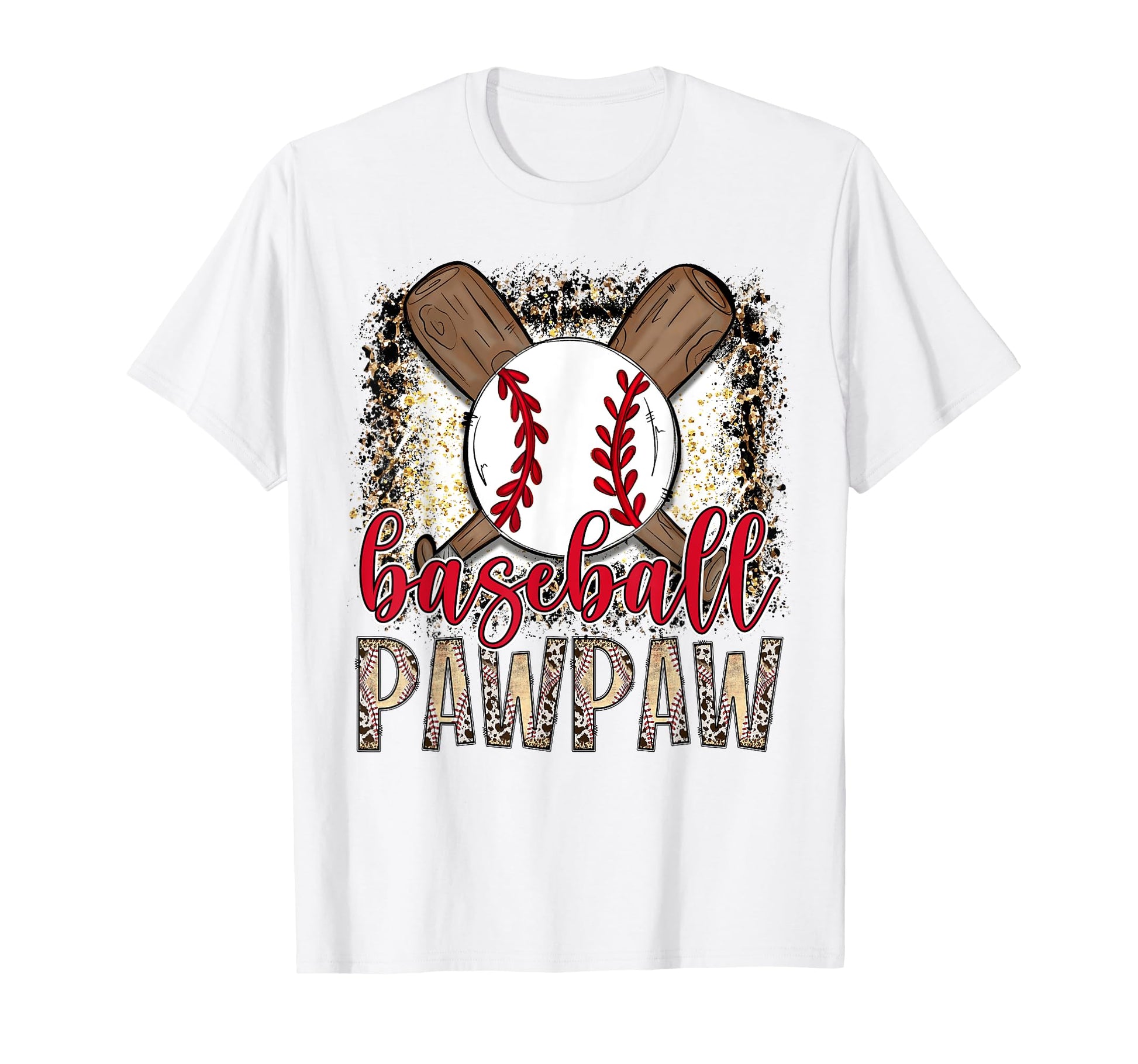 Baseball Pawpaw Leopard Proud Ball T-Shirt - Custom Art Print Men Women - T-Shirt, Sweatshirt, Hoodie