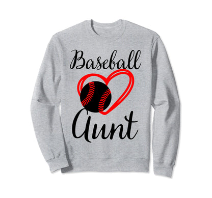 Baseball Aunt Family Matching Aunt Sweatshirt - Trendy Graphic Unisex - T-Shirt, Sweatshirt, Hoodie