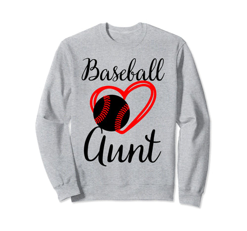 Baseball Aunt Family Matching Aunt Sweatshirt - Trendy Graphic Unisex - T-Shirt, Sweatshirt, Hoodie