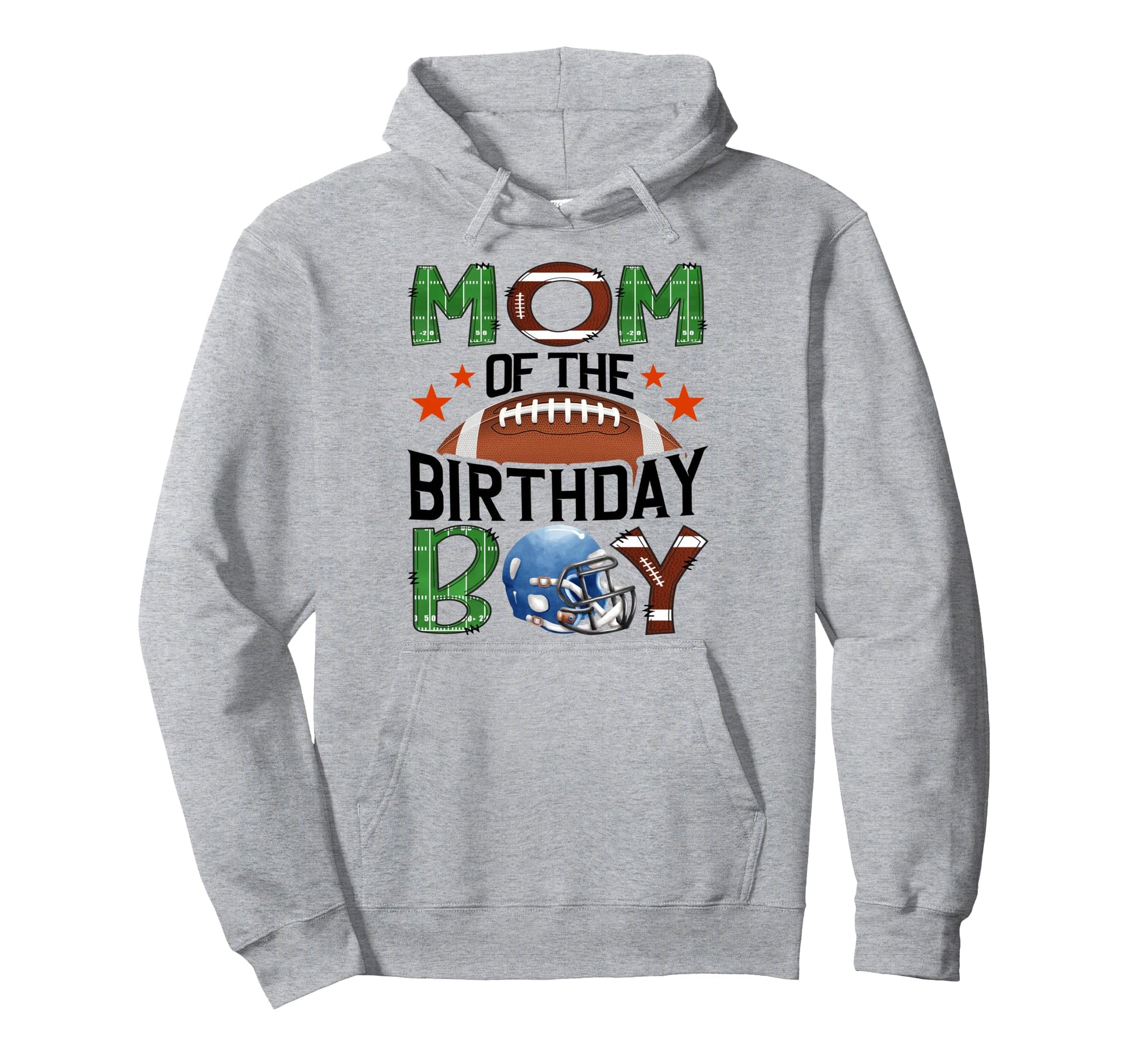 Mom Birthday Game Day Football Lover Hoodie - Minimalist Print Men Women - T-Shirt, Sweatshirt, Hoodie