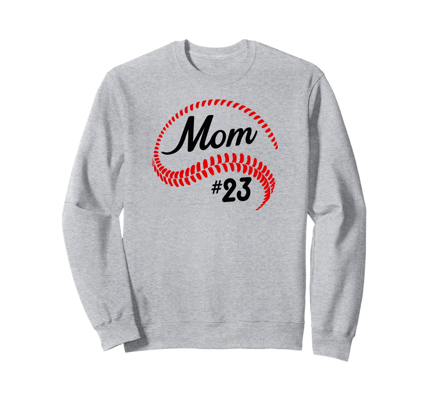 Baseball Softball 23 Baseball Mom Sweatshirt - Custom Art Print for Adults - T-Shirt, Sweatshirt, Hoodie