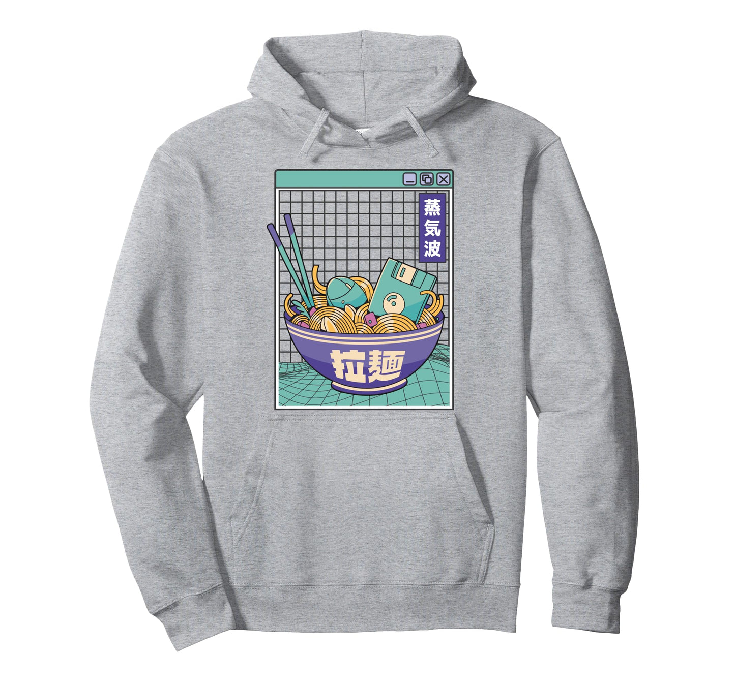 Digital Ramen Bowl Japan Pastel Otaku Hoodie - Streetwear Style Men Women - T-Shirt, Sweatshirt, Hoodie