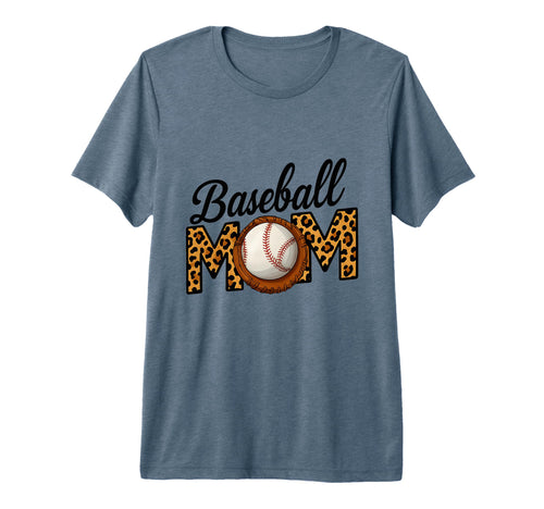Baseball Mom Mothers Day Tri Blend T-Shirt - Minimalist Print for Adults - T-Shirt, Sweatshirt, Hoodie