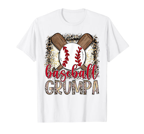 Baseball Grumpa Leopard Proud Ball T-Shirt - Streetwear Style Unisex - T-Shirt, Sweatshirt, Hoodie