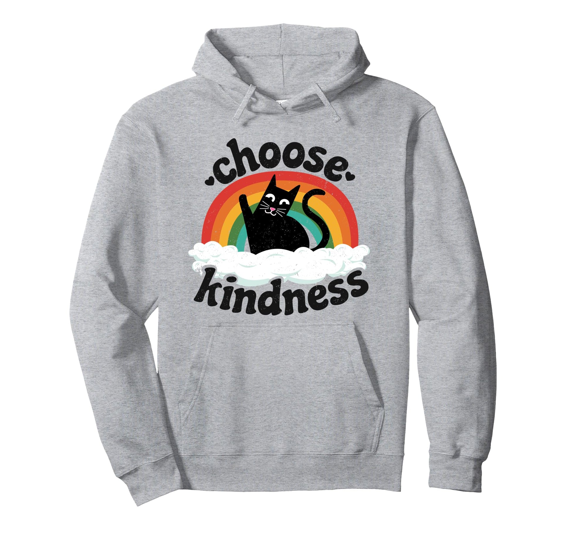 Anti Bullying Rainbow Peace Kind Hoodie - Minimalist Print Men Women - T-Shirt, Sweatshirt, Hoodie