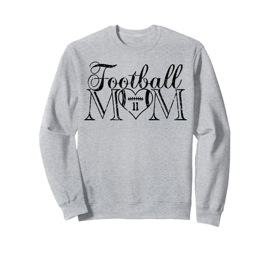 Football Mom Black Number 11 Jersey Sweatshirt - Trendy Graphic Men Women - T-Shirt, Sweatshirt, Hoodie