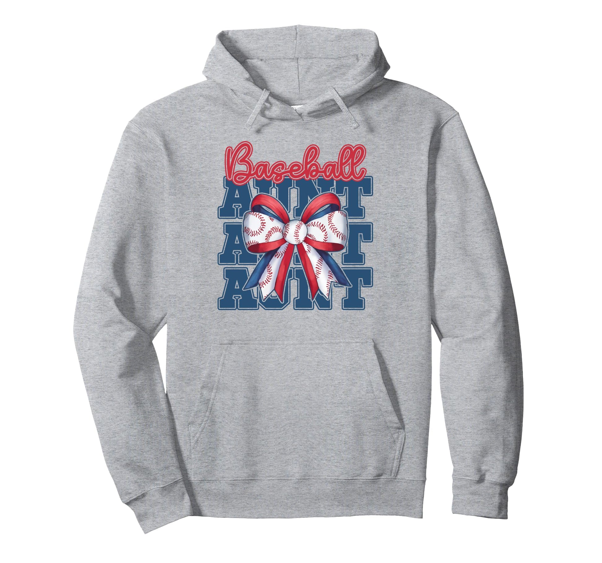 Baseball Aunt Coquette Bow Sport Auntie Hoodie - Aesthetic Graphic Unisex - T-Shirt, Sweatshirt, Hoodie