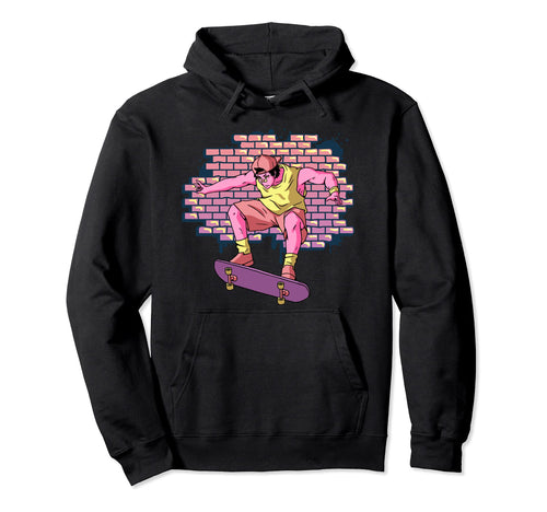 Skater Skateboarding Vaporwave Hoodie - Streetwear Style Men Women - T-Shirt, Sweatshirt, Hoodie