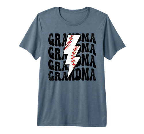 Lightning Groovy Proud Baseball Grandma T-Shirt - Aesthetic Graphic Unisex - T-Shirt, Sweatshirt, Hoodie