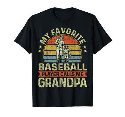 Favorite Baseball Player Calls Me T-Shirt - Custom Art Print Men Women - T-Shirt, Sweatshirt, Hoodie