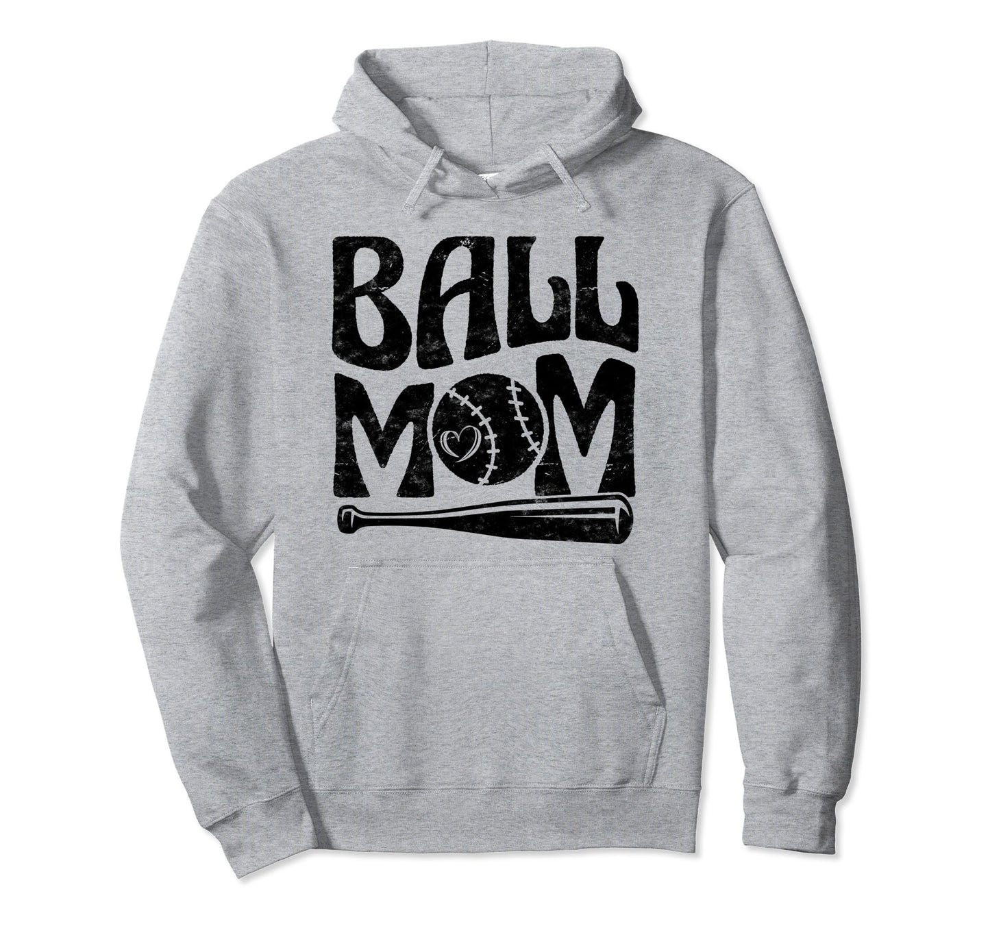 Baseball Mom Pride Heart And Bat Love Hoodie - Novelty Apparel Men Women - T-Shirt, Sweatshirt, Hoodie