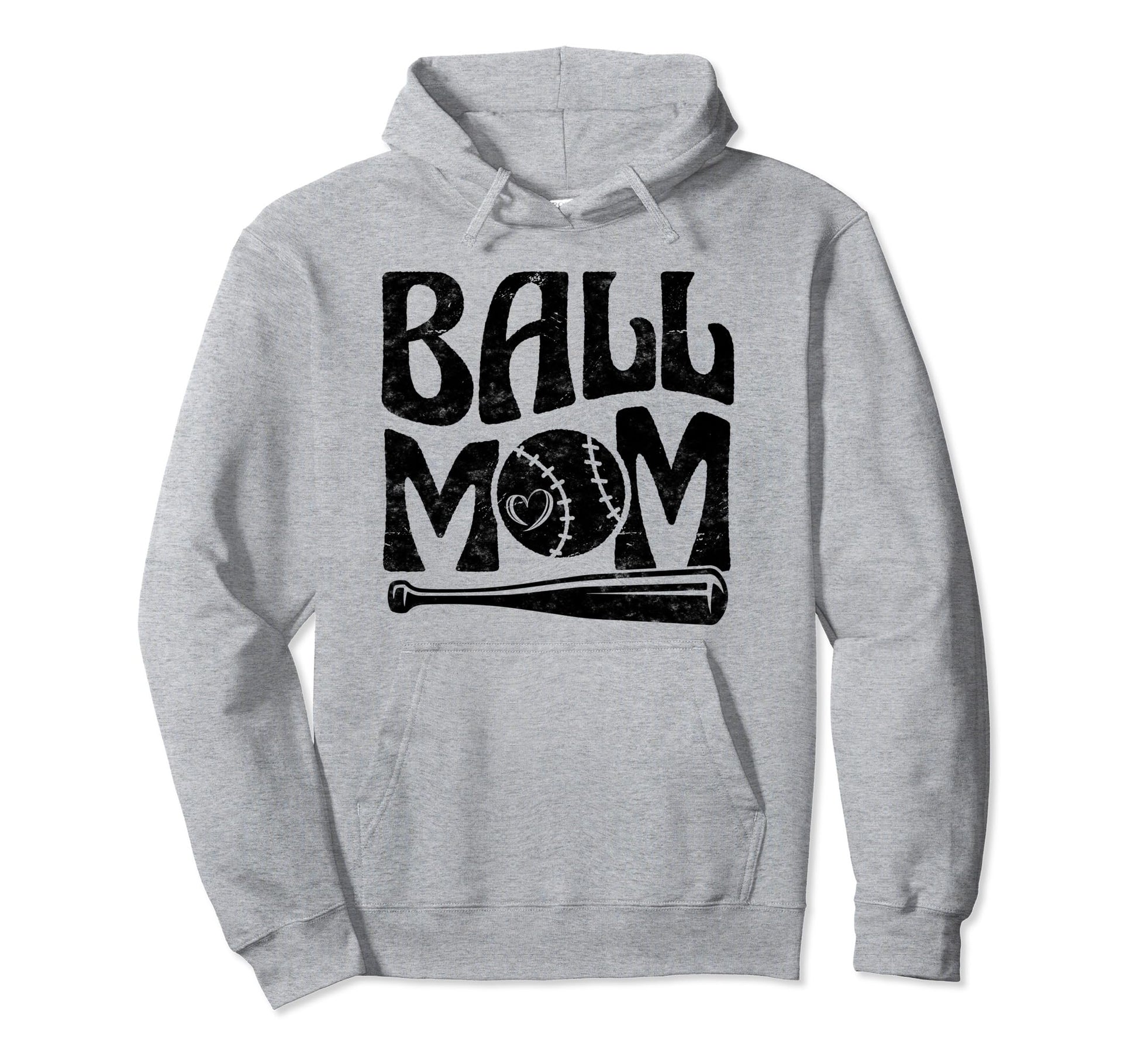 Baseball Mom Pride Heart And Bat Love Hoodie - Novelty Apparel Men Women - T-Shirt, Sweatshirt, Hoodie