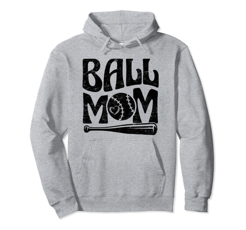 Baseball Mom Pride Heart And Bat Love Hoodie - Novelty Apparel Men Women - T-Shirt, Sweatshirt, Hoodie