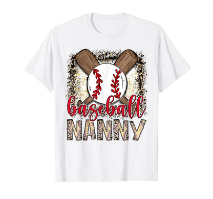 Baseball Nanny Leopard Proud Ball T-Shirt - Fun Novelty Design Men Women - T-Shirt, Sweatshirt, Hoodie