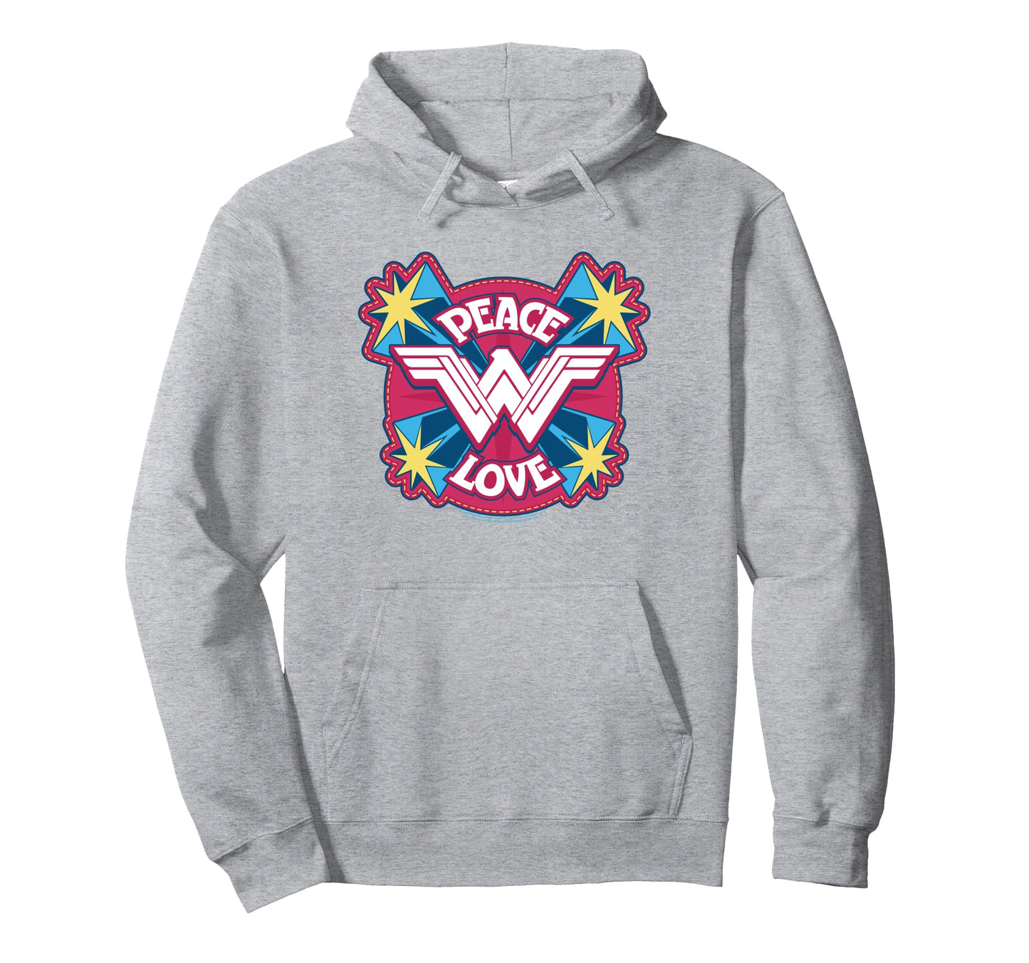 Wonder Movie Peace Love Hoodie - Streetwear Style for Adults - T-Shirt, Sweatshirt, Hoodie